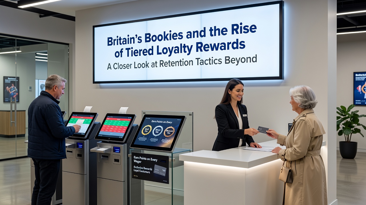 Close-up view of a loyalty dashboard on a UK betting app displaying tier progression and reward options during 2026