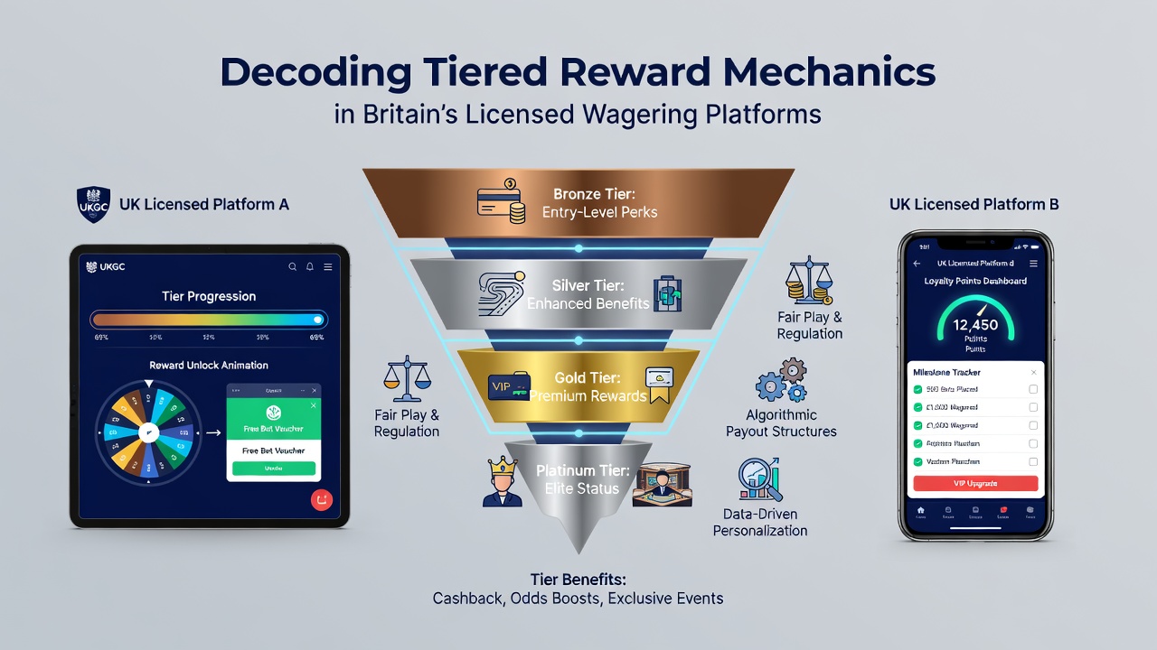 Comparison chart illustrating reward differences between entry-level and premium tiers in British wagering platforms