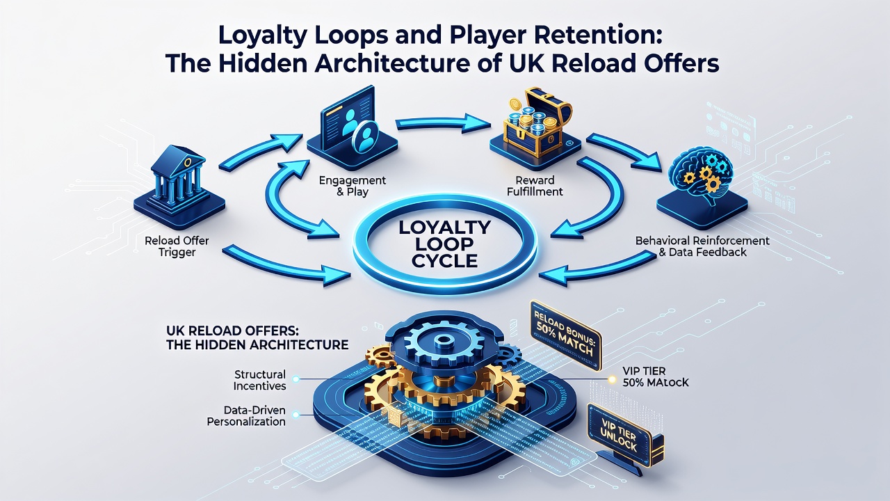 Diagram of player retention metrics and reload offer cycles in British betting environments