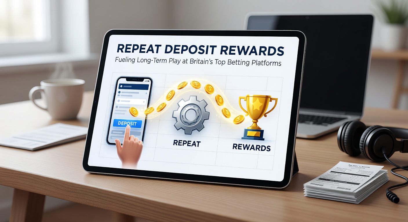 Infographic showing layered reload bonus structures with deposit multipliers and wagering requirements across major UK sportsbooks
